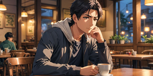 真剣な男性